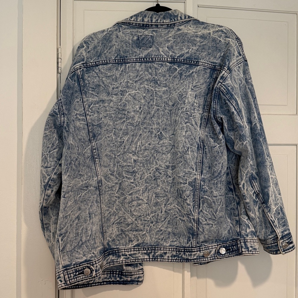 Vintage WILD FABLE denim jacket,Acid wash, Men/Women, Oversized,Unique design - Picture 3 of 3